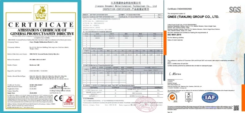 EN 10204 3.1 Mill Test Certificate EN 10204 3.1 Mill Test Certificate